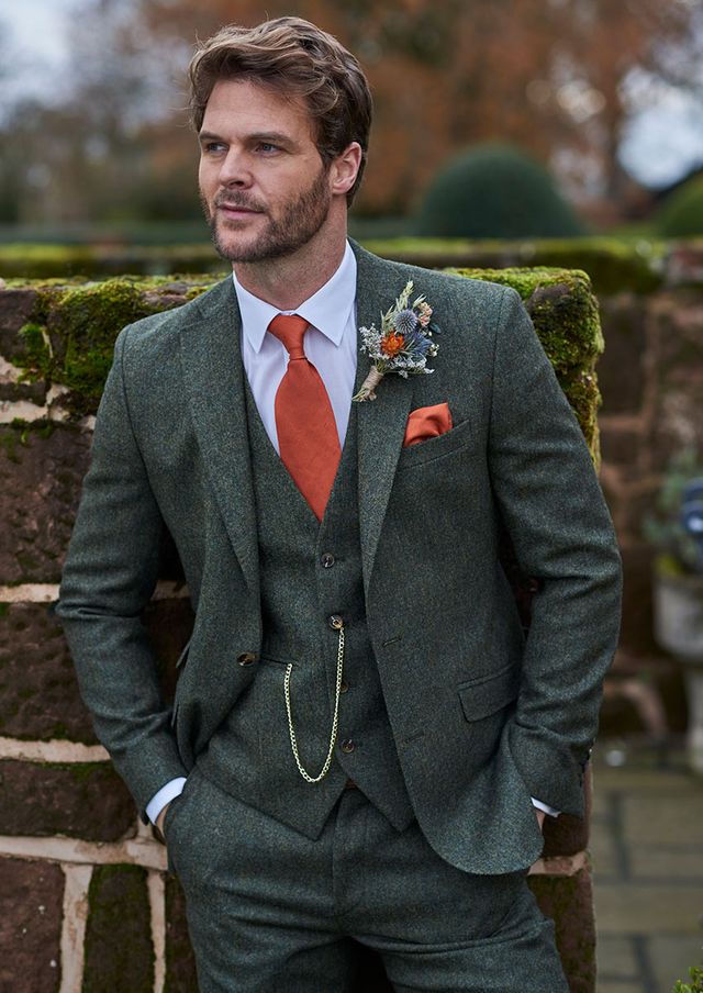 Appleton wedding suit from the Isobels hire collection