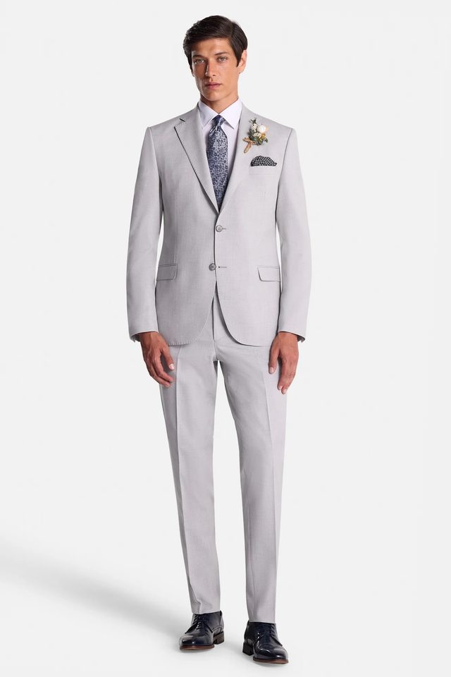 Albert wedding suit in silver by Benetti, to buy at Isobels