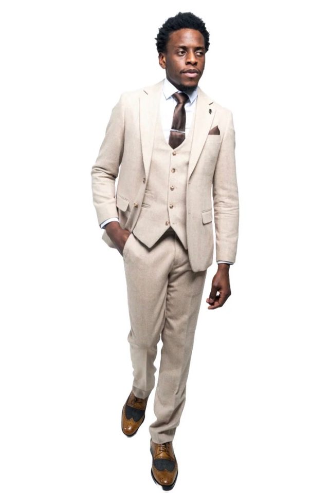 Errol wedding suit in sand by Charles Grey, to buy at Isobels