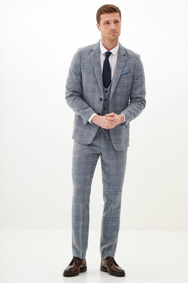 Kris wedding suit in sky by Marc Darcy, to buy at Isobels