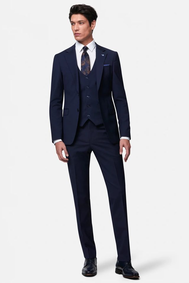 Peter wedding suit in ink by Benetti, to buy at Isobels