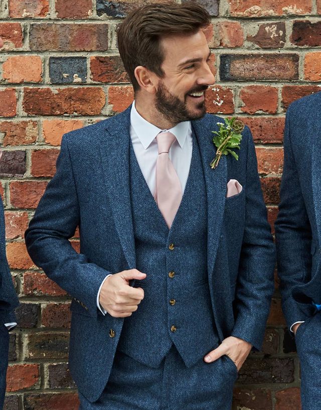 Shrewsbury wedding suit from the Isobels hire collection