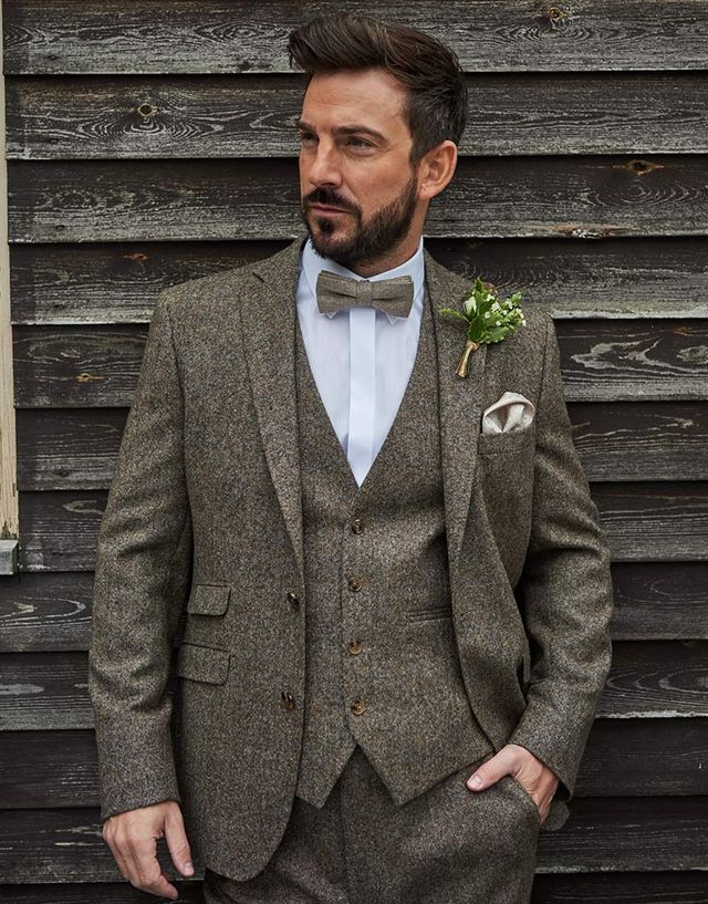 Tibberton wedding suit from the Isobels hire collection
