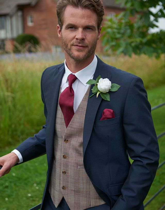 Uppington wedding suit from the Isobels hire collection